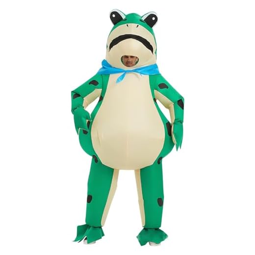 SHMIZZ Disfraz Hinchable Adulto, Halloween Costumes Disfraz Hinchable Disfraz Inflable Carnaval Blow Up Party Cosplay Disfraces para Adultos para Halloween,Cosplay,Fiesta (Rana)
