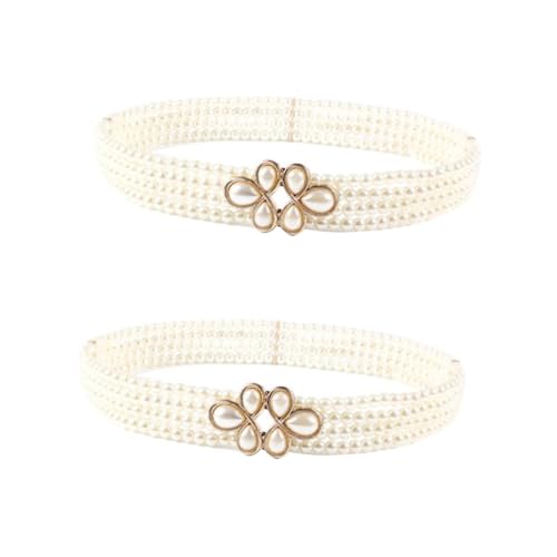 Ceinture de perles imitation Beavorty accessoire élégant de robe pour cérémonies et mariages