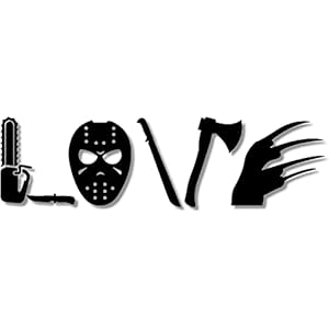 Road Rage Premium Vehicle Decals – Love Horror Movies Sticker – Car, Truck, Computer, Wall, Any Clean Smooth Surface – Permanent Vinyl Perfect for Bumper Stickers (Black, 1)
