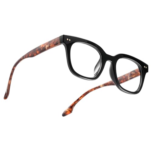 Image of Blue Light Glasses For Woman - Anti Eyestrain & UV Glare Gaming Eyeglasses Blue Light Blocking Glasses with Card ClassicTortoise
