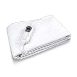 Medisana HU 665 Sottocoperta Elettrica, 150 X 80 cm, Spegnimento Automatico, Protezione da Surriscaldamento, 3 Impostazioni di Temperatura, Lavabile, Scaldamaterasso Adatto a Tutti i Materassi