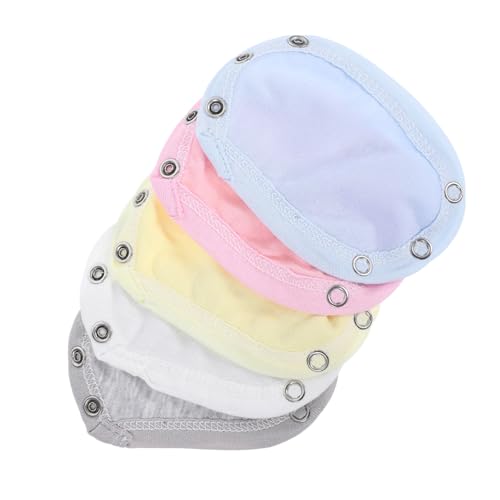 FOMIYES 4 series Extensor De Entrepierna Para Mono De Bebé Recién Nacido Extensor De Entrepierna Para Mono De Bebé Niña Extensor De Algodón 5 piezas x 4