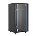 VEVOR Armadio Rack 22 U da Parete, Capacità di 136 kg, Rack di Rete con Porta in Vetro Temperato con Serratura Pannelli Laterali, per Apparecchiature di Rete e Dispositivi AV, Profondità 600 mm immagine