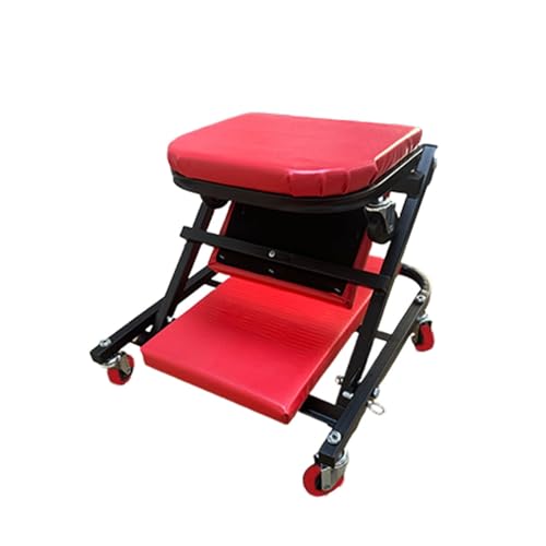 2-in-1 メカニッククリーパー、耐荷重250kg、折りたたみ式パッド入りシート、スチールフレーム、ガレージショップ、家庭用自動車修理用