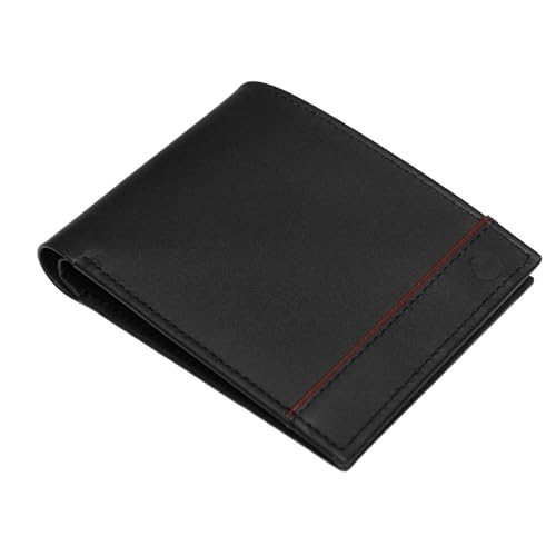 Jafferjee & Co. Luxury Giftset For Men - Premium Leather Wallets For Men With Keyring - Slim Bifold Extra Capacity Leather Wallet - Card Holder Wallet Keyfob Giftse (Black)