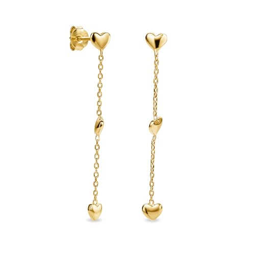 Boucles d'oreilles femme argent sterling 925 plaqué or bijoux fait en Italie