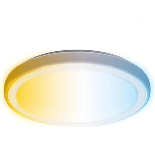 Luce da soffitto intelligente Bluetooth MESH da 24 W CCT. Illumina il tuo spazio e controlla la temperatura del colore dal tuo dispositivo mobile con facilità e stile creando ambienti
