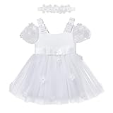 ☘【Komfortables Material】Süßes Kleinkind Baby Mädchen Sommerkleid Geburtstagsparty Foto Shooting Fotografie Outfit, weiches und atmungsaktives Baby Mädchen Sommer Zwillinge kleine große Schwester passendes Set, bestes Baby Dusche Geschenk, Neugeborenes kommt nach Hause Outfit oder Geburtstagsgeschenk für Baby Mädchen. Es ist aus weichem Baumwoll- und Polyestergewebe gefertigt, bequem und atmungsaktiv, schützt die weiche Haut des Babys, Ihre kleine Prinzessin wird sich wohler fühlen, es zu tragen.