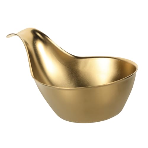 COLLBATH Sauce Cup Sauce Containers Small Containers Vinegar Dispenser Salad Dressing Container Portable Seasoning Cups Condiment Cups Condiment Plate Sauce Tray Golden Stainless Steel