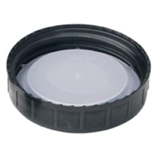 neoLab Schraubgewindeverschlüsse mit Kunststoffeinla für Enghals-Glasflaschen, Polypropylene (PP), DIN 45, Schwarze