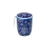 Ces illustrations artisanales nous rappellent la sérénité et le mystère que l'océan offre à chaque instant. Parfaite pour déguster vos infusions et à combiner avec la boîte Thalassa 100 g et le Travel Tea Bamboo Thalassa.