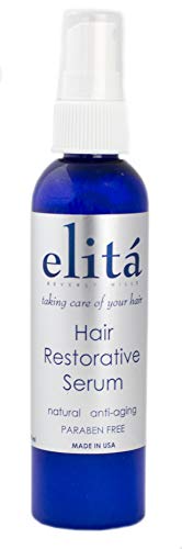 (Official) elita Beverly Hills 4oz HAIR RESTORATIVE SERUM: | All Natural Anti-aging Formula | Paraben & Sulfate Free | Stimulates Natural Hair Growth | Made in USA by elita Beverly Hills elitahair