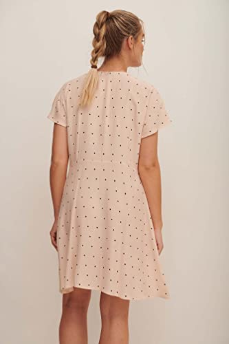 NA-KD Women's Button Front Mini Casual Dress, Dots, 12 UK - Image 2