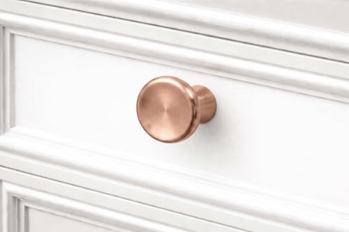 Image of JAGGER JAG401 Drawer Knobs for Home & Office - Durable and Elegant Stainless Steel Door Knob for Cabinets, Cupboards & Dressers (2, Rose Gold (CURV Round))