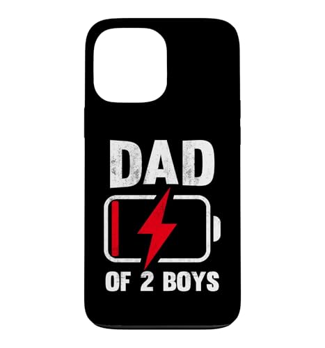 Dad Of 2 Boys Gifts Funny Father's Day For Dad Of Two �X�}�z�P�[�X iPhone 13 Pro Max �p