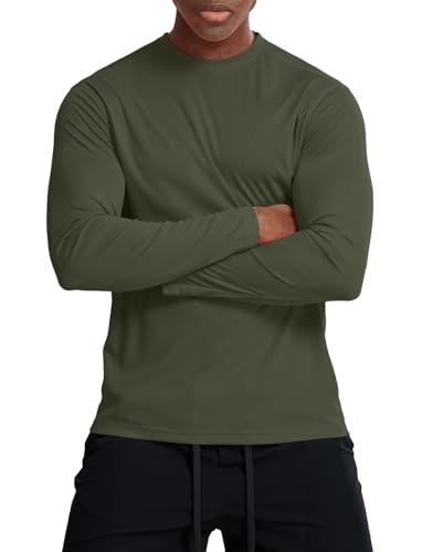 Image of Dry Fit Athletic Shirts for Men Short /Long Sleeve Workout Shirt