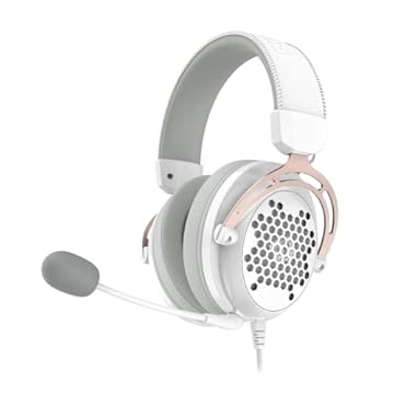Headset Gamer Redragon Diomedes H388 (Áudio 7.1 / Conector 3.5mm) - Branco