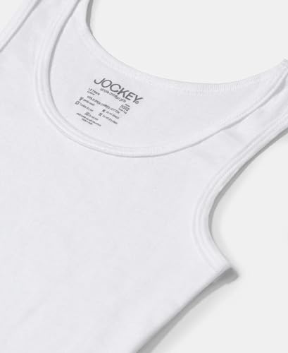 Image of Jockey SG02 Girls Super Combed Cotton Rib Solid Inner Tank Top