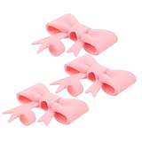ULTECHNOVO 3 Stück Strohkappe party zubehör silikon zubehör Strohaufsätze Silikonstroh bedeckt Kappe Schleife Strohaufsatz Ende Bogen klein Silikon -Strohstopper Strohschützer Kieselgel Rosa