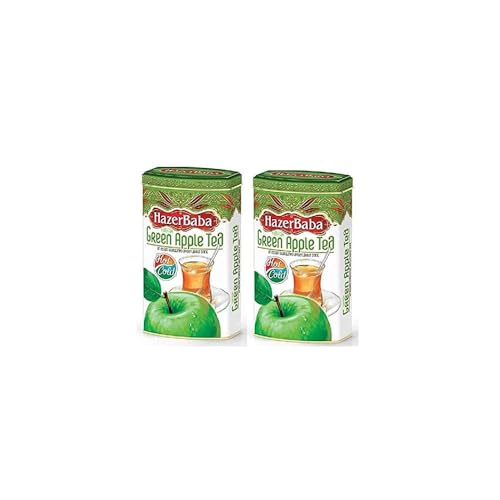 Hazer Baba Turkish Apple Tea Powder, Instant Fruit Drink, 2 x 250g