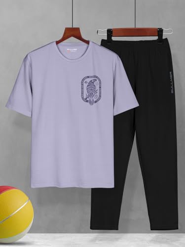Image of BULLMER Trendy Clothing Set with Oversized T-Shirt & Pants Co-ords for Men