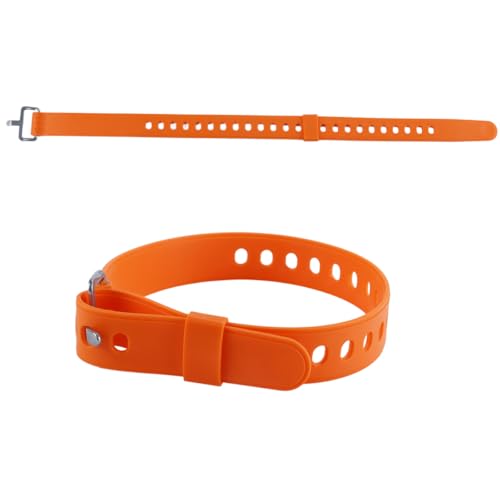 Durlo 4 correas para raquetas de nieve, ajustables para botas de esquí, snowboard, patines, senderismo y deportes al aire libre (naranja).