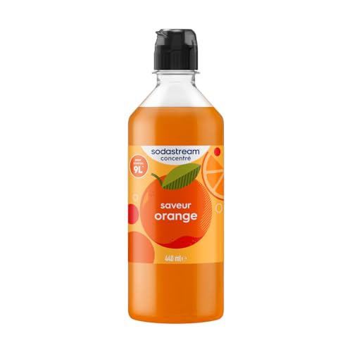 Sodastream Concentré Orange pour Machine à Eau Pétillante et Soda | Préparez jusqu'à 9 Litres de Soda à l'Orange en Quelques Secondes, 440ml
