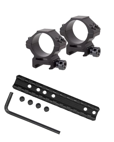 Gotical Marlin Rifle Tactical Pre-Drilled Weaver Picatinny Scope Sight Rail Mount Heavy Duty Attach scopes, Sights, Optics, flashlights, Scope Rings etc (Rail with 25mm Ring)