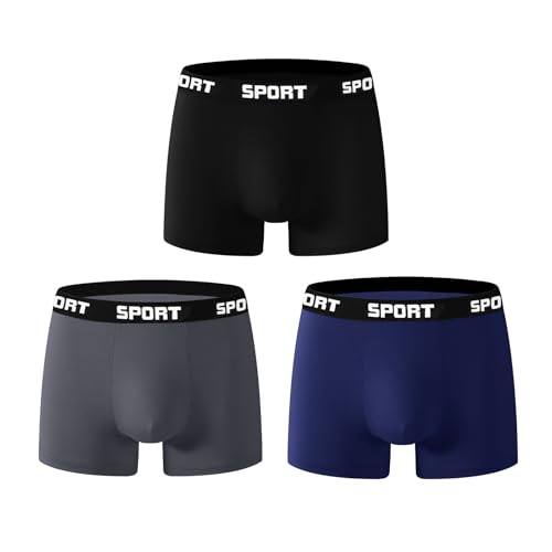 Mens Underwear Boxer Briefs for Men Moisture Wicking & Breathable Mens Briefs Underwear Waistband Men's Boxers