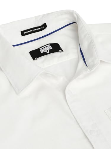 Image of Thomas Scott Men Classic Slim Fit Cotton Casual Full Sleeves Shirt