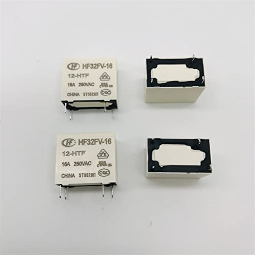 Relais HF32FV-16-12-HTF 12V 16A normalement ouvert à 4 broches pour carte électronique PCB