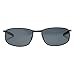 ZHILE 8-base Curve Wrap Metal Frame Polarized Sunglasses for Men (Black frame Grey Lens, 57)…