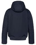 Schott NYC Schott Bluster2 Navy Sherpa, krótka kurtka z kapturem, Niebieski, L