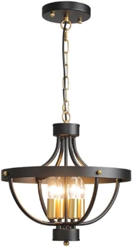 Lustre suspension industrielle 3 lampes vintage pour salon et cuisine