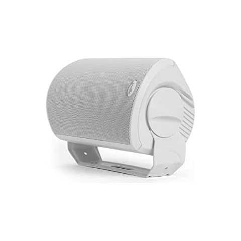 Polk Audio Atrium 4 Outdoor Speakers with Powerful Bass (Pair, White), All-Weather Durability, Broad Sound Coverage, Speed-Lock Mounting System Cover