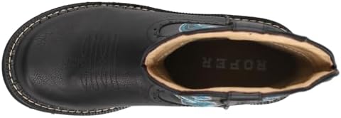 ROPER Womens Chunk Rider Round Toe Casual Boots Ankle Low Heel 1-2" - Black - Size 7 M Review | Image 3