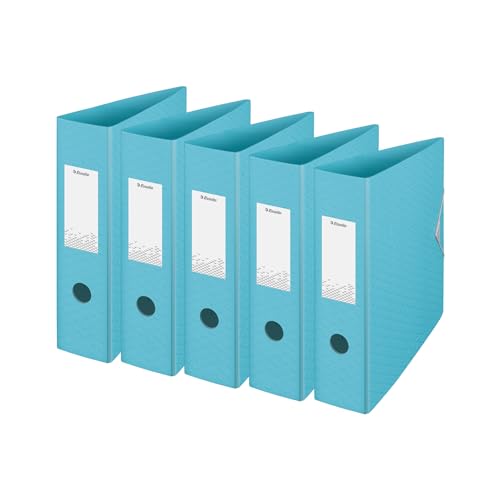 Classeur à levier E:LAF Colour'Ice Polyfoam A4 82 mm bleu en polypropylène expansé durable