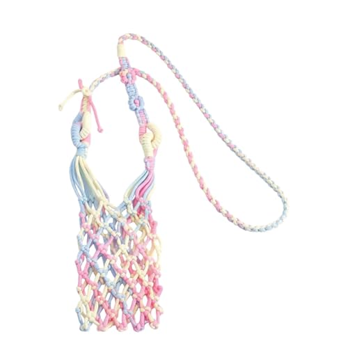 Bolsa cruzada tipo cordón portátil y colorido para mujeres y hombres