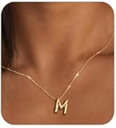 MTINEAPS 𝐁𝐮𝐛𝐛𝐥𝐞 𝐋𝐞𝐭𝐭𝐞𝐫 Necklace 𝐆𝐨𝐥𝐝 𝐈𝐧𝐢𝐭𝐢𝐚𝐥 𝐍𝐞𝐜𝐤𝐥𝐚𝐜𝐞𝐬 for Women ...