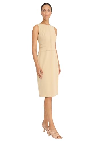 Maggy London Women's Sleeveless Sheath Architectural Seaming-Professional Wear-Business Casual Dress2