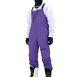 Peto con bolsillos con cremallera y tirantes ajustables – Pantalones térmicos de snowboard de invierno, morado, S
