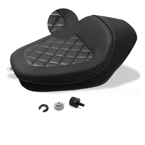 Selle Solo Noire Moto Sportster Finition Premium Cuir Style