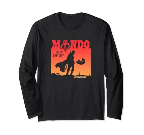 T-shirt Star Wars Mandalorian This Is The Way à manches longues noir pour fan de la saga