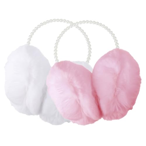 2pcs Plush Ear Warmers Soft Ear for Cold Weather Cozy and Design for Boys and Girls and Adults for Outdoor Activities and Gifting