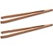2x Holz Grillzange 48cm lang Buchenholz natur, geschraubt - Profi Grill Zange Grillbesteck Küchenzange Zangen Set Holzgriff ökologisch und langlebig, sehr robust
