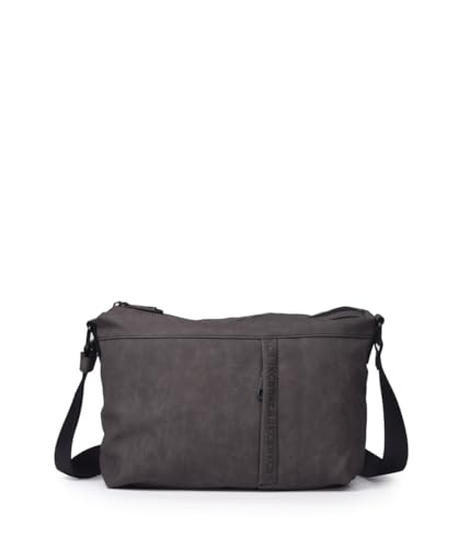KCB Bandolera Pequeña Vertical | Práctico y Compacto | Estilo Moderno y Versátil | Pertenencias Accesibles y Ordenadas | Asas Ajustables | 100% Vegano | Color Negro