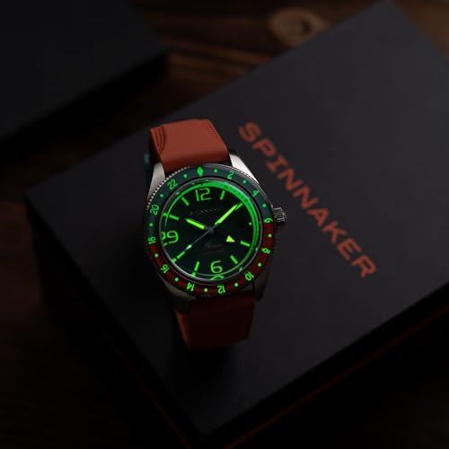 Image of Spinnaker Men's 43mm Fleuss GMT Automatic Watch with Solid Stainless Steel Bracelet SP-5120