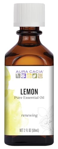 Aura Cacia Essential Oil, Renewing Lemon, 2 Fluid Ounce