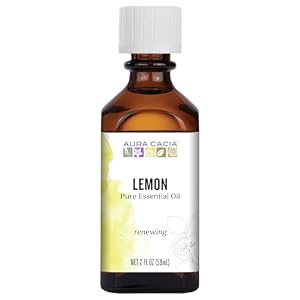 Aura Cacia Essential Oil, Renewing Lemon, 2 Fluid Ounce