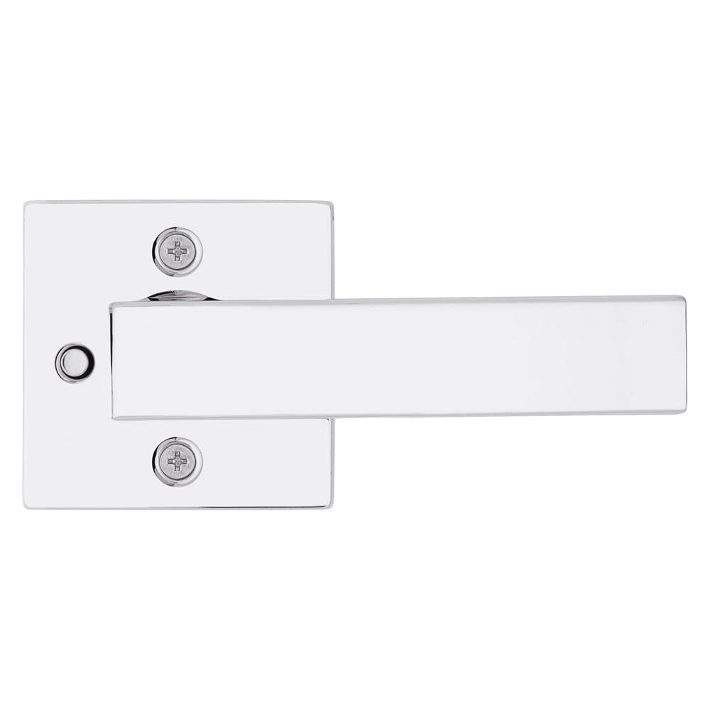 Kwikset Singapore Privacy Door Lever for Bedroom and Bathroom Doors in Polished Chrome, Chrome,rose, 1 Pack - Image 4